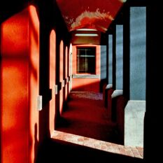 the arcade links this police station with Victorian architecture in scale and style