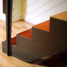 individually selected recycled treads in an array of richly coloured hardwoods